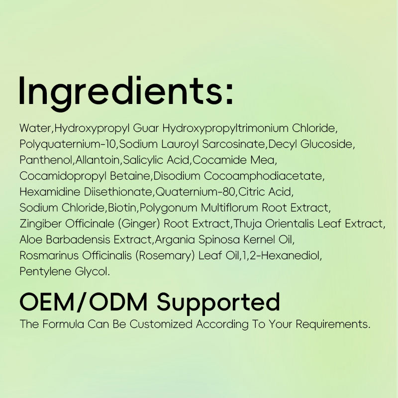 private label organic hair growth shampoo